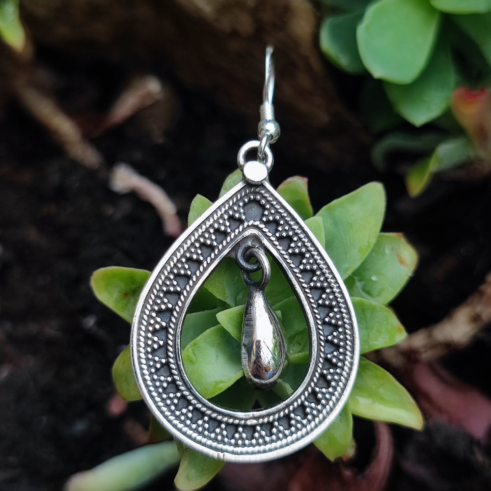 ORECCHINI etnici in argento 925 - ANGHORA