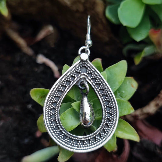 ORECCHINI etnici in argento 925 - ANGHORA