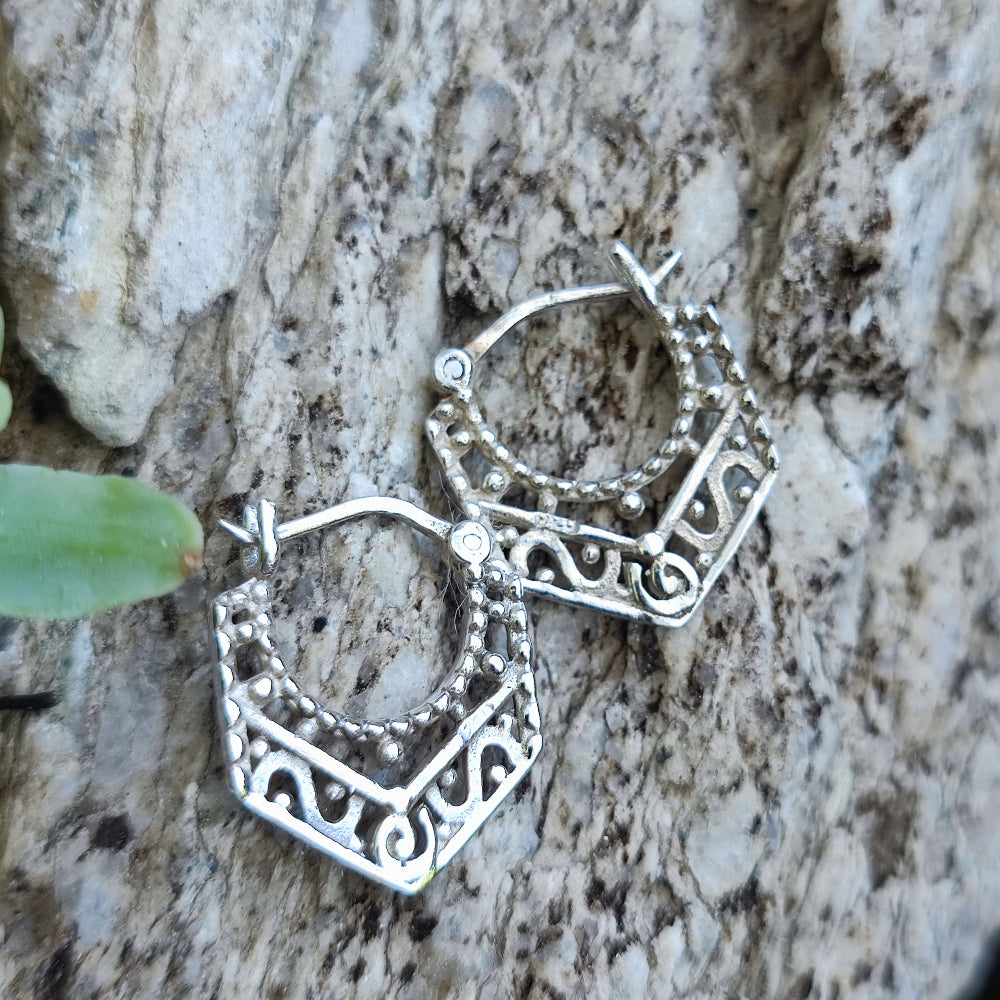 ORECCHINI etnici in argento 925 - ATRAILA