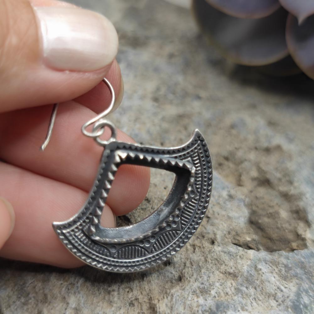 Orecchini etnici in argento 925 - BAPU