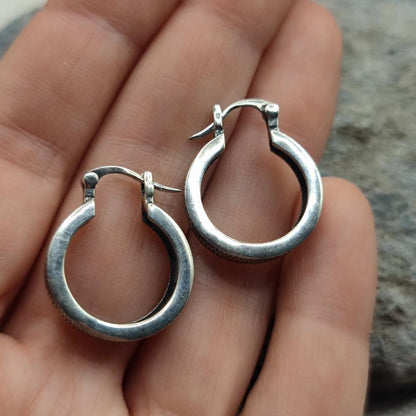 Orecchini etnici a cerchio in argento 925 - ORCCHA