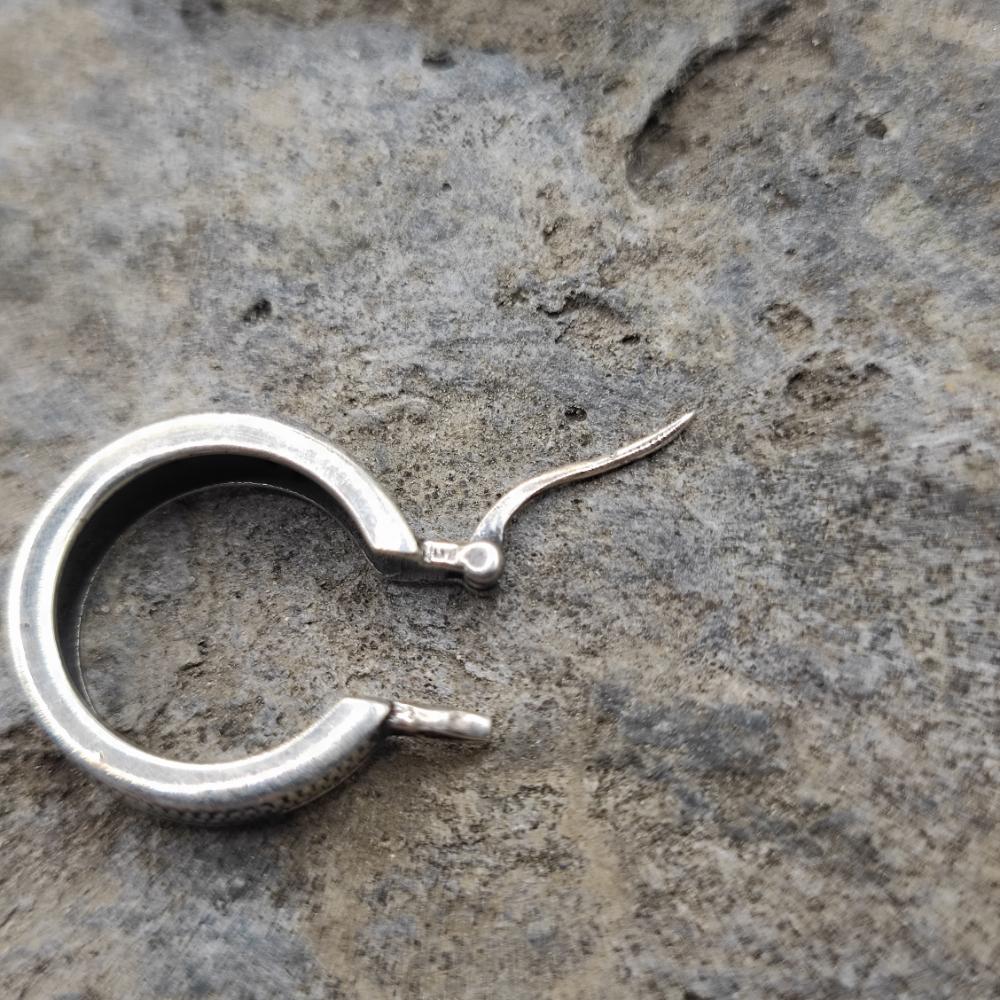 Orecchini etnici a cerchio in argento 925 - ORCCHA