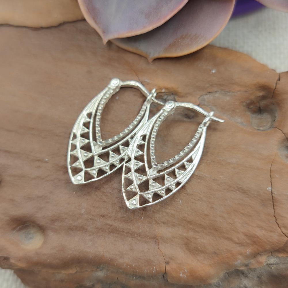 ORECCHINI etnici in argento 925 - CHANDRA