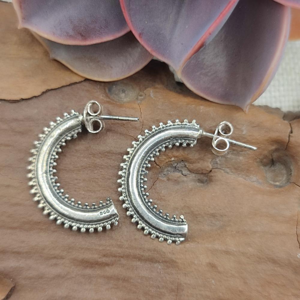 ORECCHINI etnici in argento 925 - DEVI