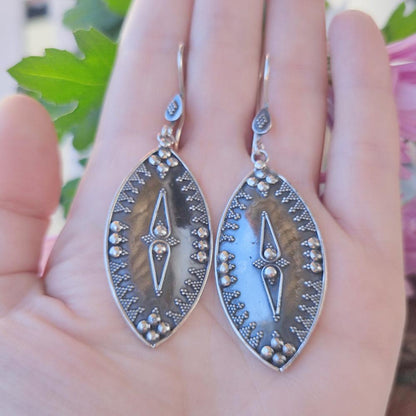 ORECCHINI etnici indiani in argento 925 - GUMGI