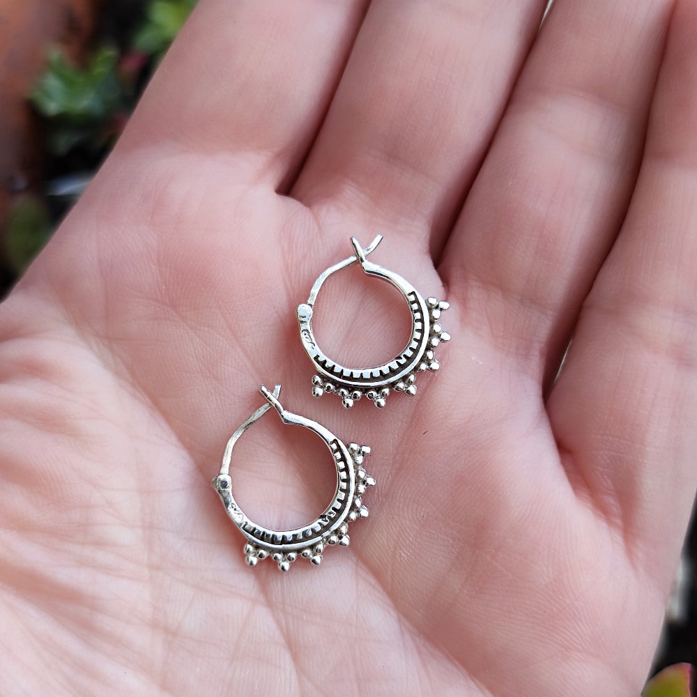 ORECCHINI etnici in argento 925 - JASPAN