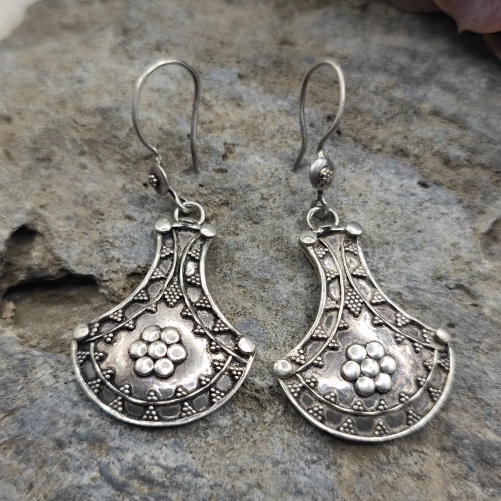 Orecchini etnici in argento 925 - JATARA