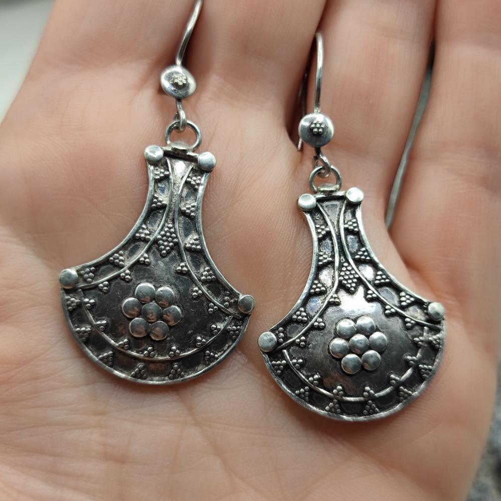 Orecchini etnici in argento 925 - JATARA