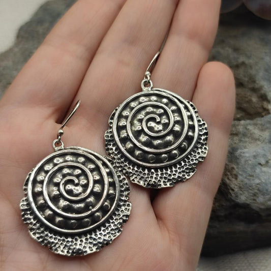 Orecchini etnici in argento 925 - JOHARI