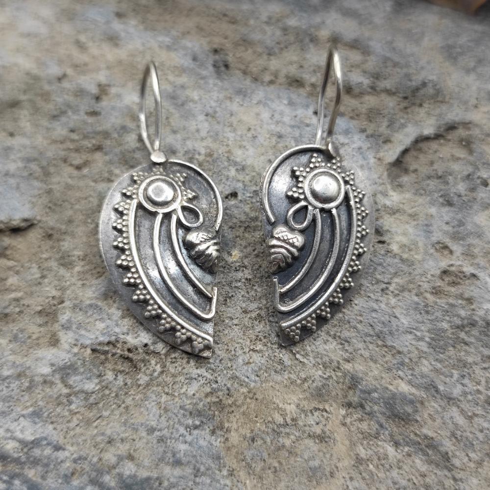 Orecchini etnici in argento 925 - NAUTILUS