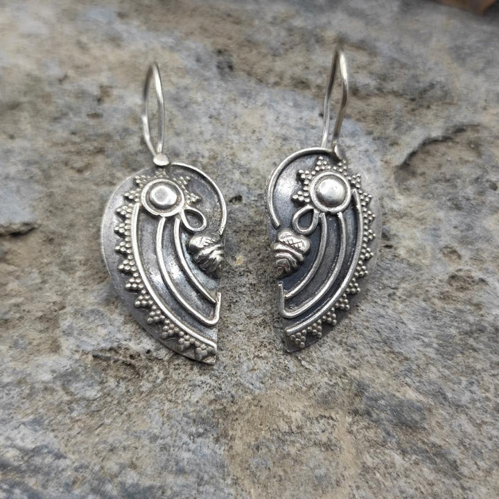 Orecchini etnici in argento 925 - NAUTILUS