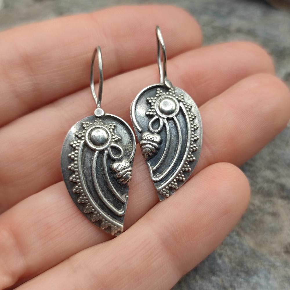 Orecchini etnici in argento 925 - NAUTILUS