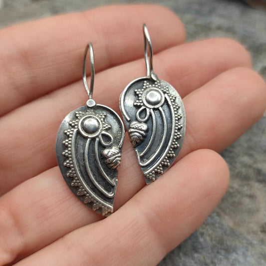 Orecchini etnici in argento 925 - NAUTILUS