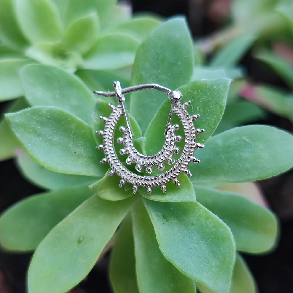 ORECCHINI etnici in argento 925 - PAPRENDA