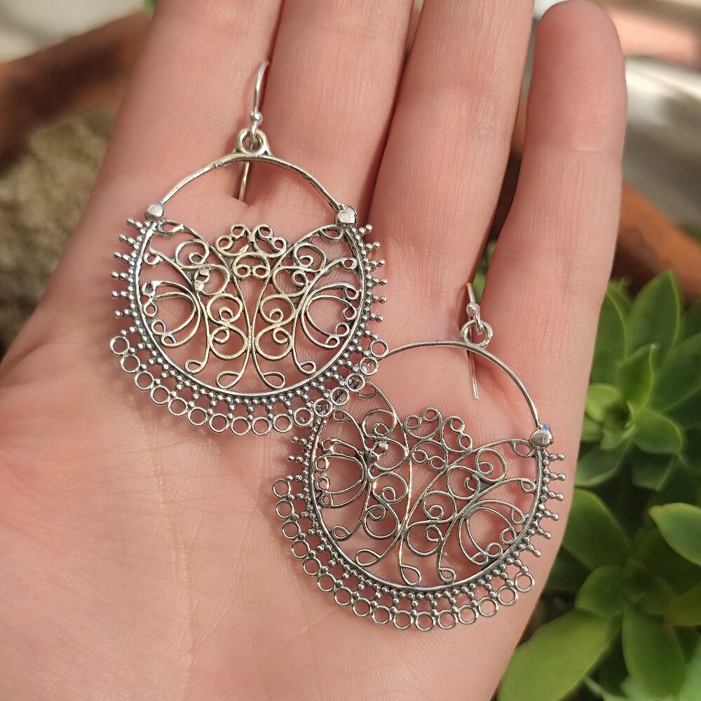ORECCHINI etnici in argento 925 - PONNERY