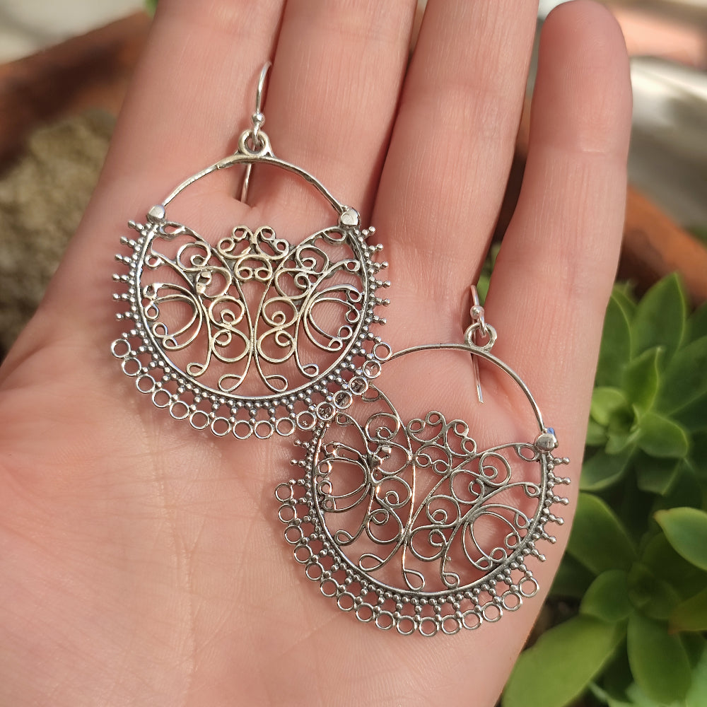 ORECCHINI etnici in argento 925 - PONNERY