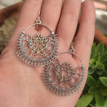 ORECCHINI etnici in argento 925 - PONNERY