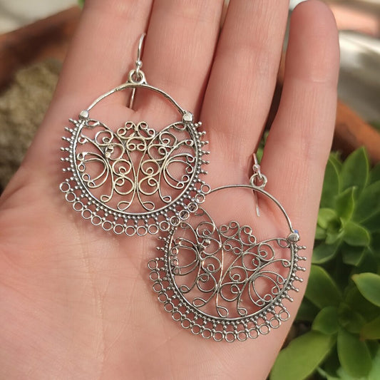 ORECCHINI etnici in argento 925 - PONNERY