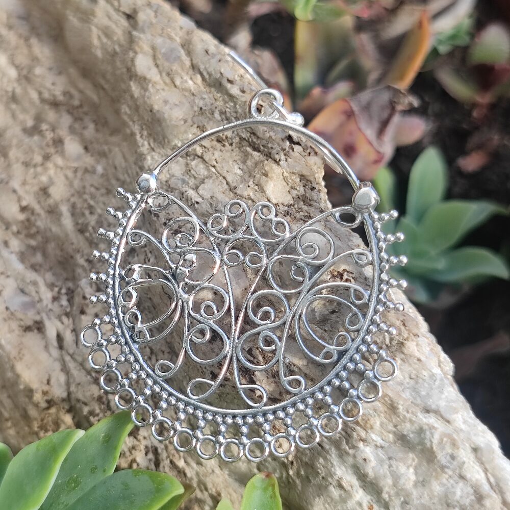 ORECCHINI etnici in argento 925 - PONNERY