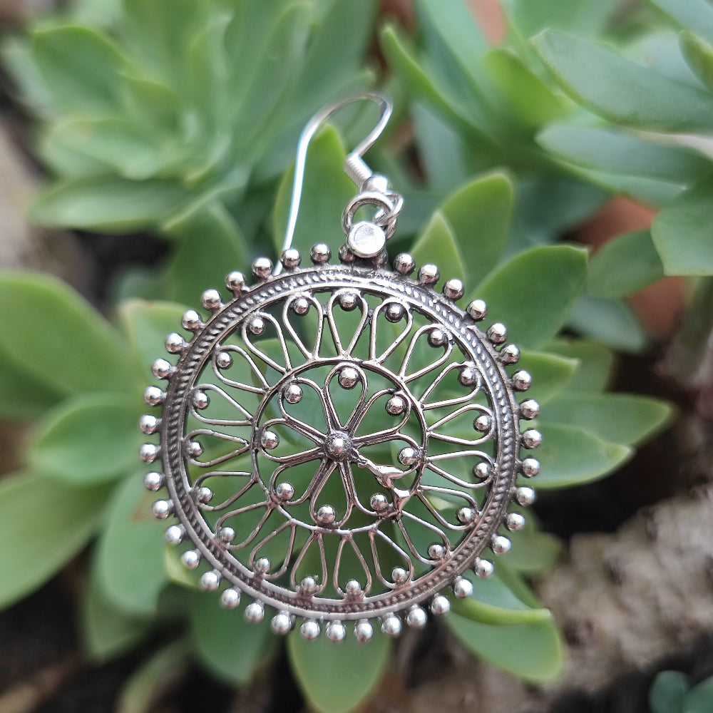 ORECCHINI etnici in argento 925 - SANGEEV