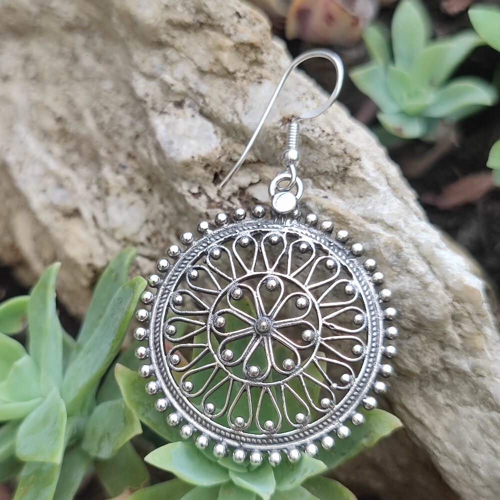 ORECCHINI etnici in argento 925 - SANGEEV