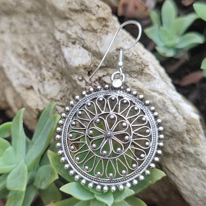ORECCHINI etnici in argento 925 - SANGEEV