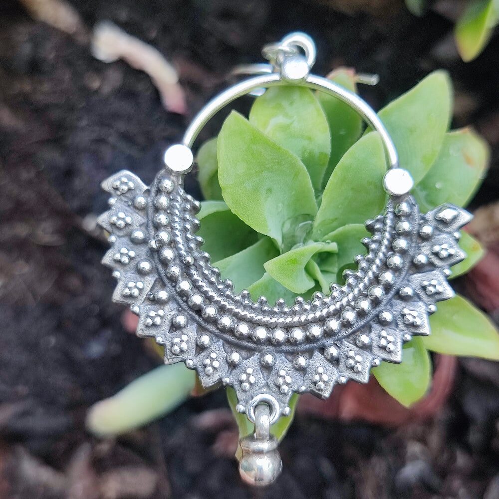 ORECCHINI etnici in argento 925 - SUNTHOLI