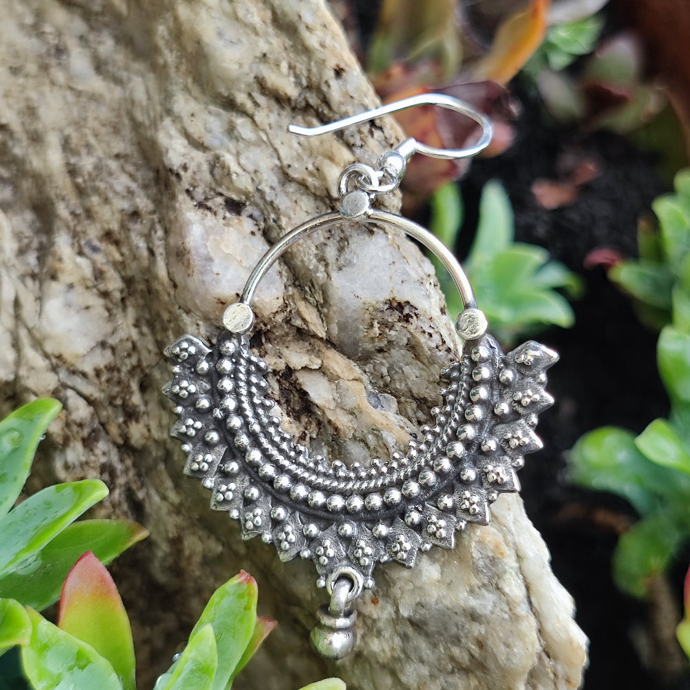 ORECCHINI etnici in argento 925 - SUNTHOLI
