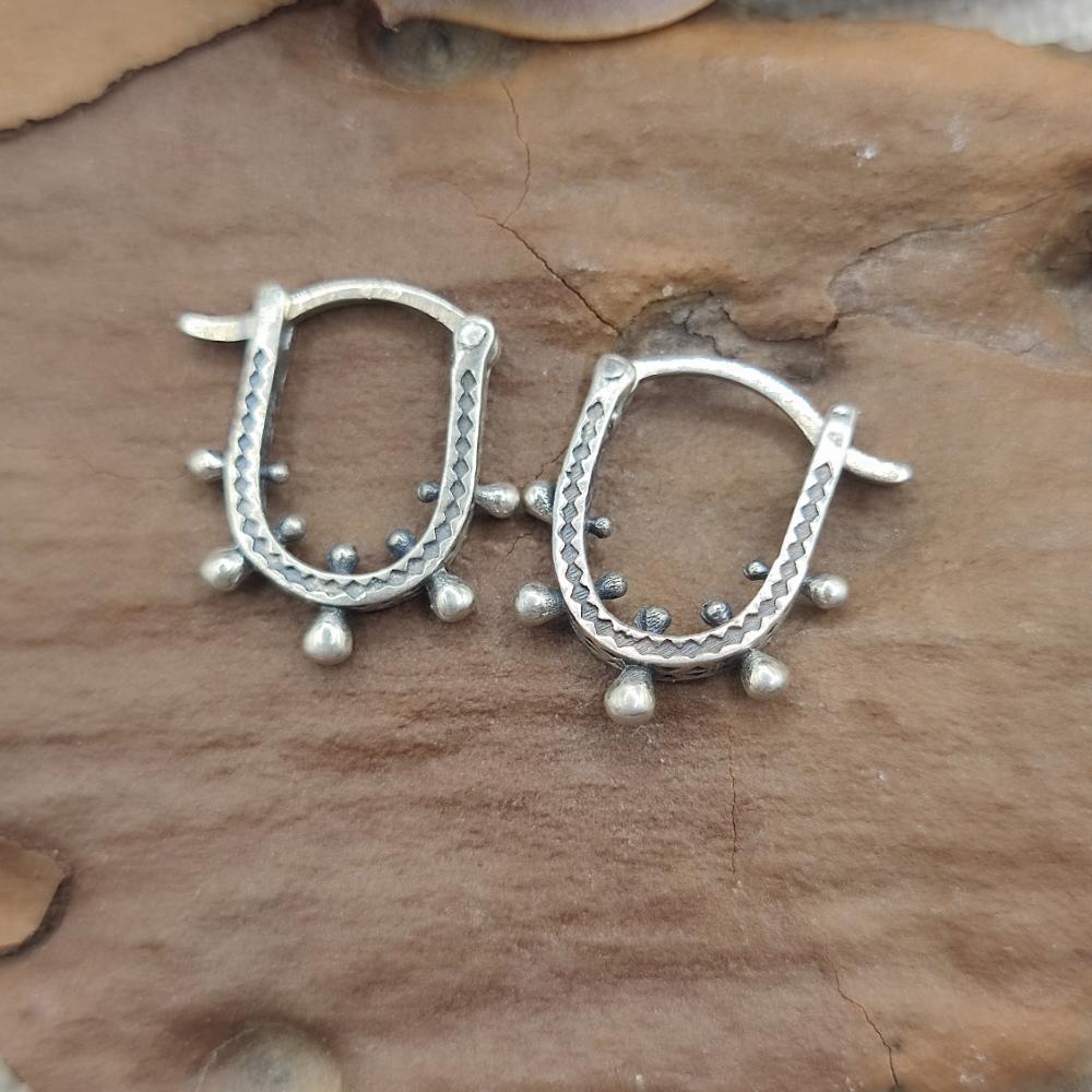 ORECCHINI etnici in argento 925 - VEDA