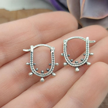 ORECCHINI etnici in argento 925 - VEDA