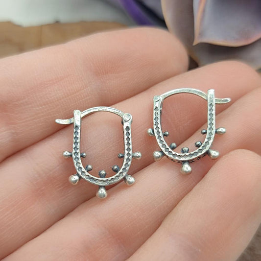 ORECCHINI etnici in argento 925 - VEDA