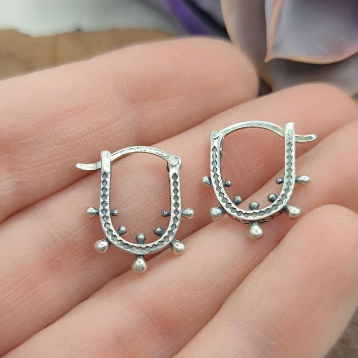 ORECCHINI etnici in argento 925 - VEDA