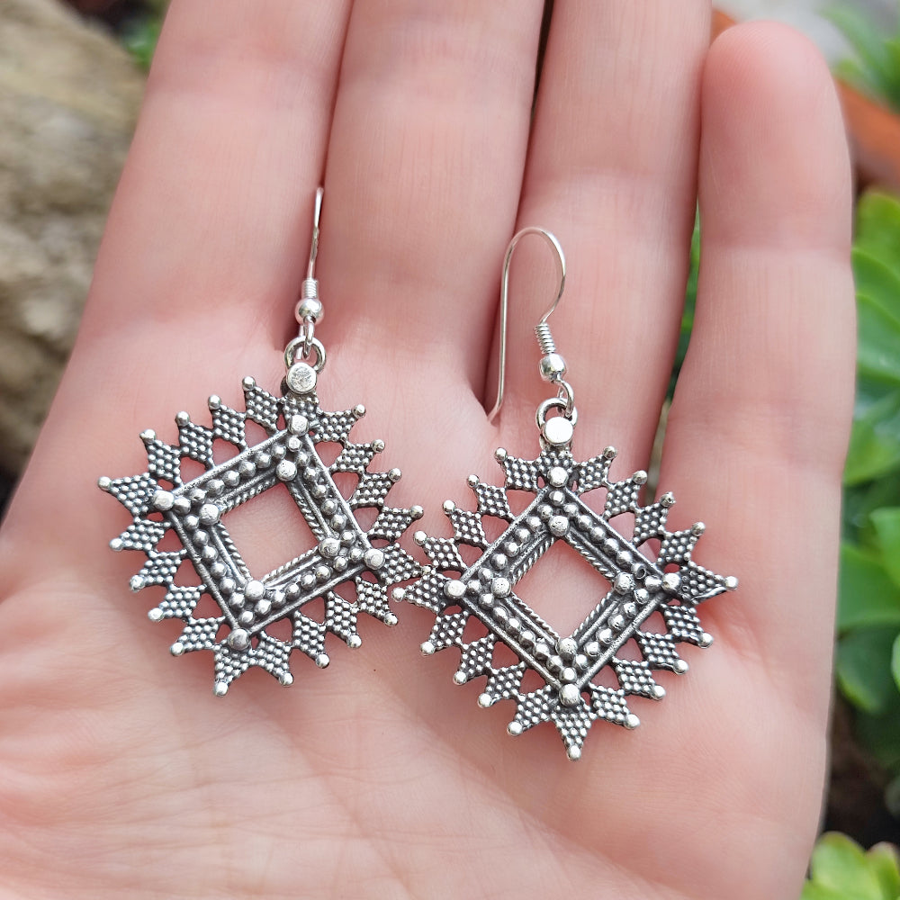 ORECCHINI etnici in argento 925 - MALOTHA