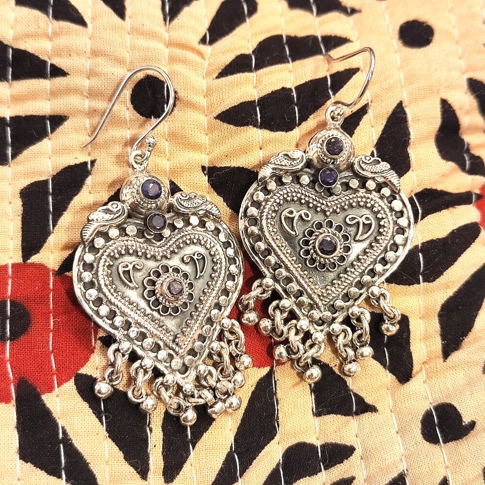 Orecchini in Argento 925 NARUA – spinello nero