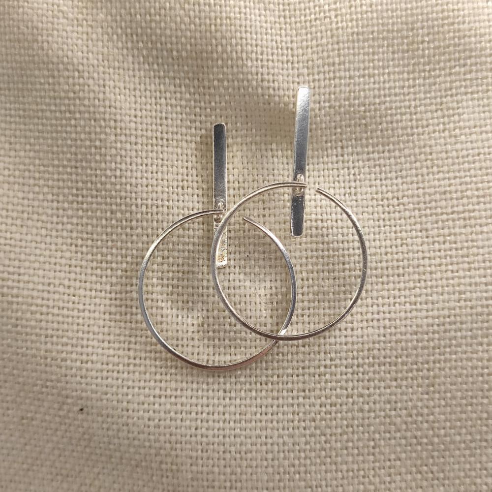 ORECCHINI minimal in argento 925 - PUSHPA