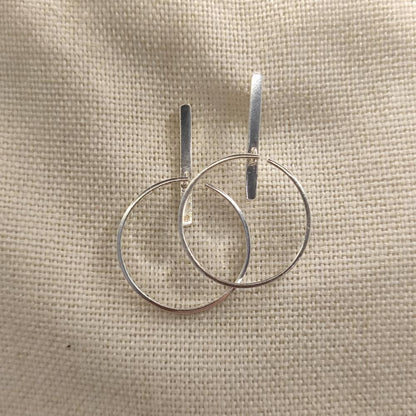 ORECCHINI minimal in argento 925 - PUSHPA