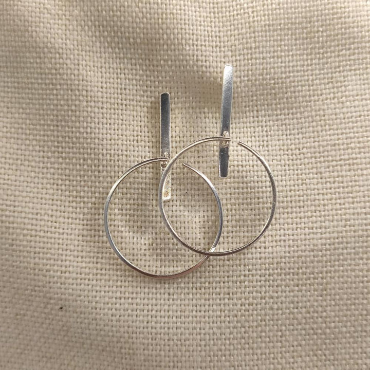 ORECCHINI minimal in argento 925 - PUSHPA