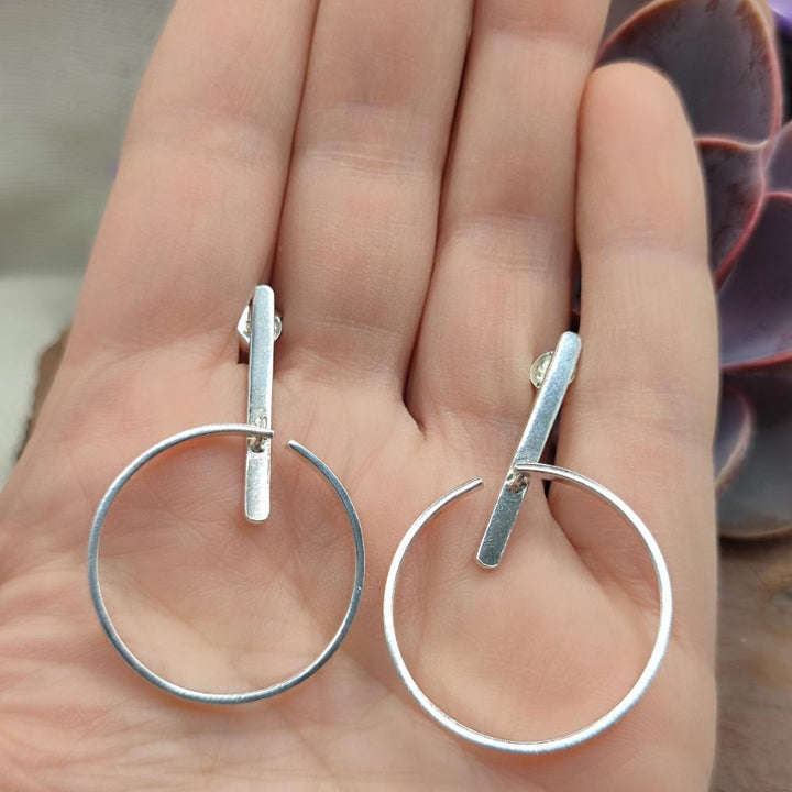 ORECCHINI minimal in argento 925 - PUSHPA