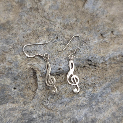 Orecchini chiave di violino in argento 925 - MARG