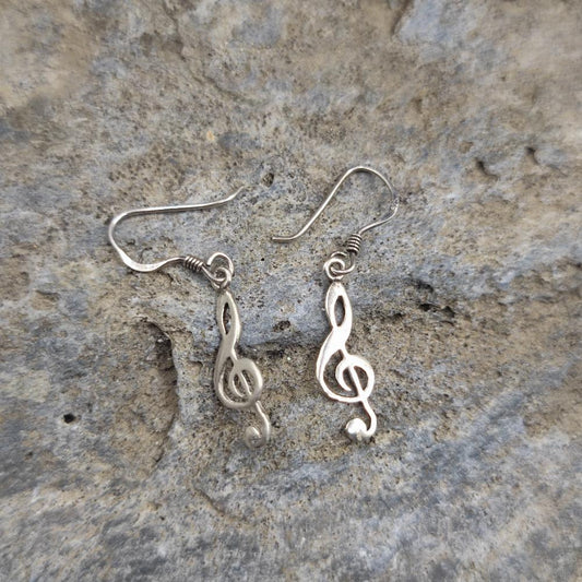 Orecchini chiave di violino in argento 925 - MARG