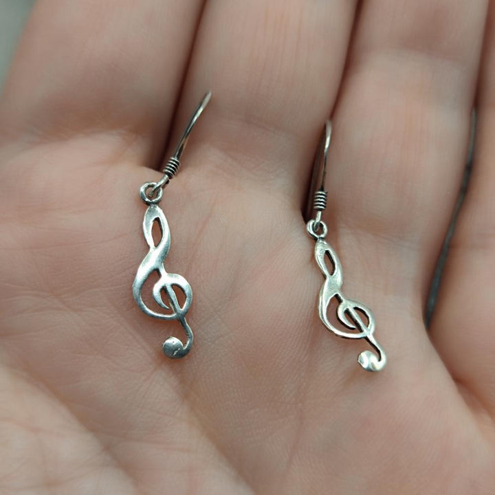 Orecchini chiave di violino in argento 925 - MARG