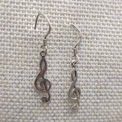 Orecchini chiave di violino in argento 925 - MARG