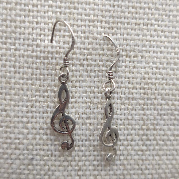 Orecchini chiave di violino in argento 925 - MARG