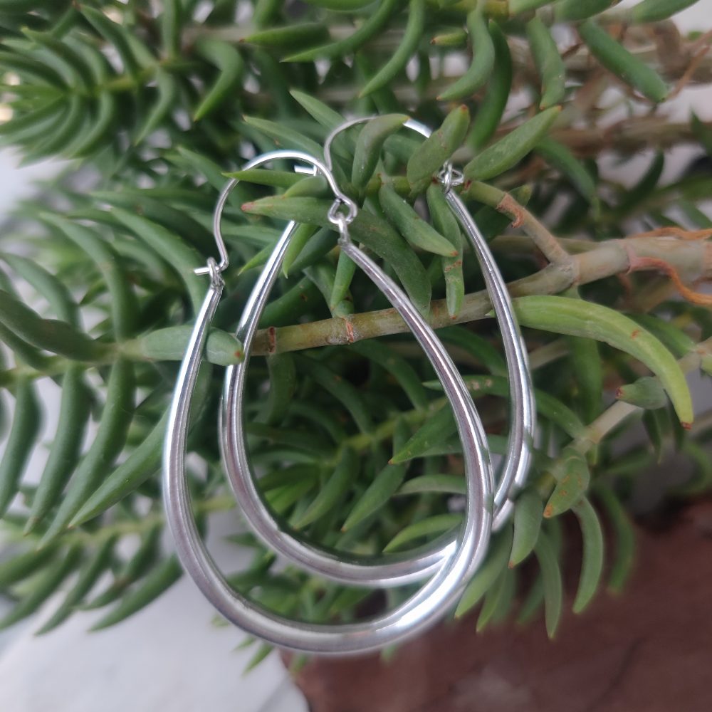 ORECCHINI a cerchio ottone lucido - LISA