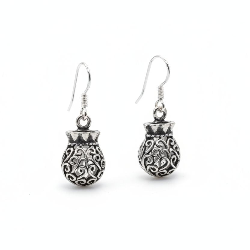 Orecchini etnici in argento 925 - GODAVARI – immagine4
