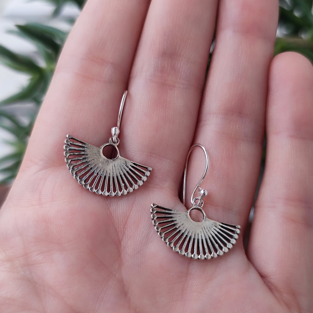 ORECCHINI ventaglio in argento 925 - DHOA