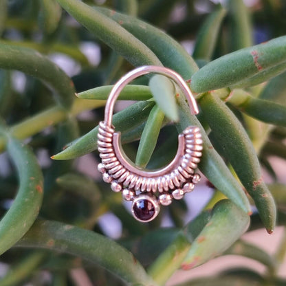 ORECCHINI septum in argento 925 con pietra - NELLIE