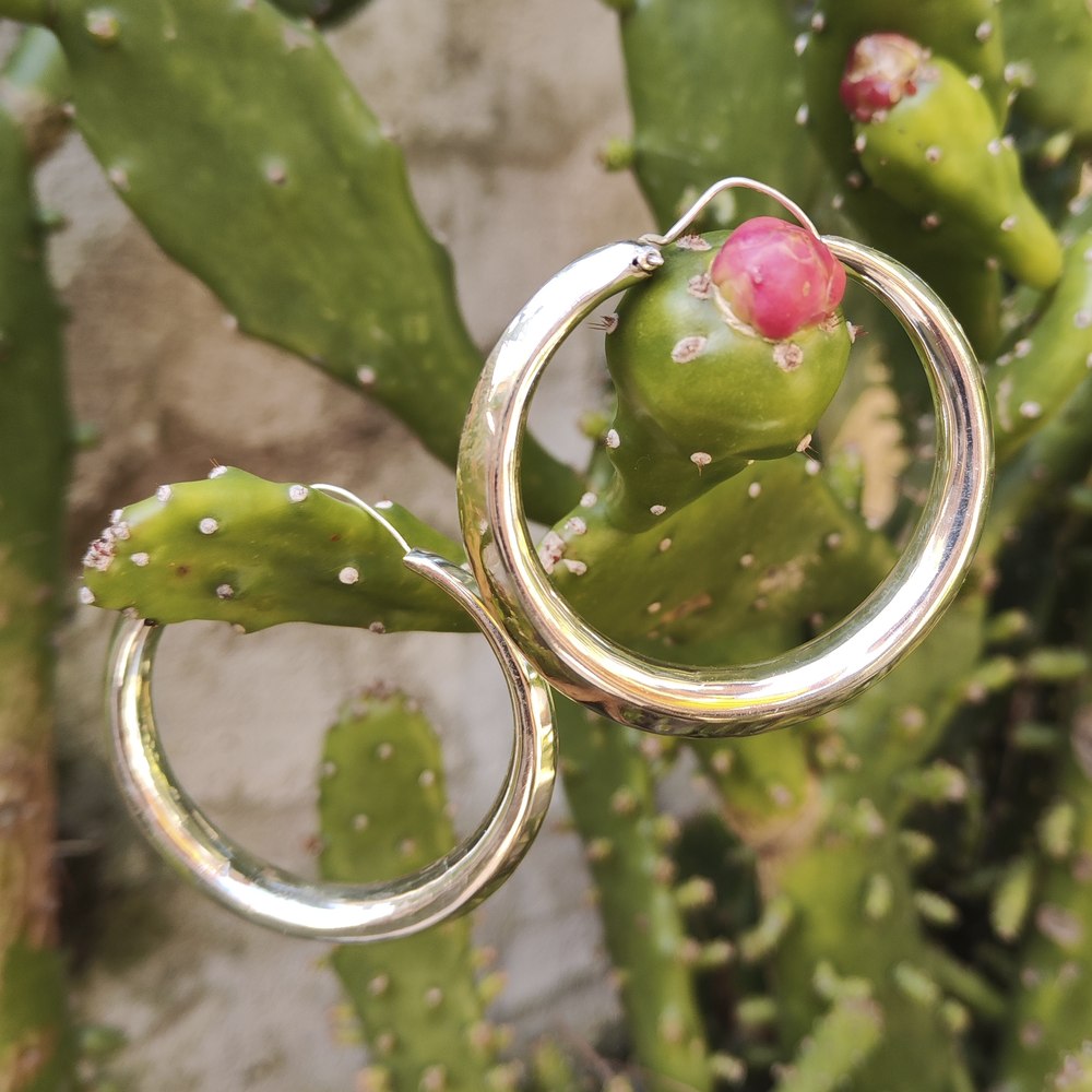 ORECCHINI a cerchio in argento 925 - RASAIANA