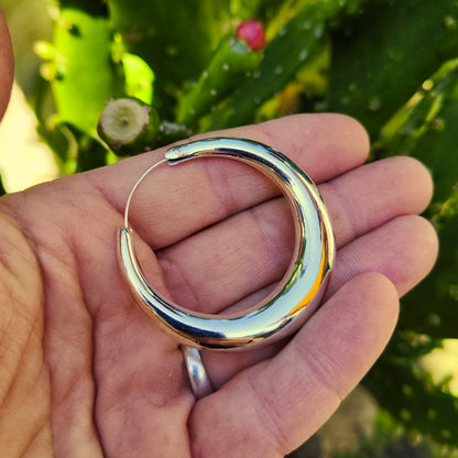 ORECCHINI a cerchio in argento 925 - TARU – immagine 3
