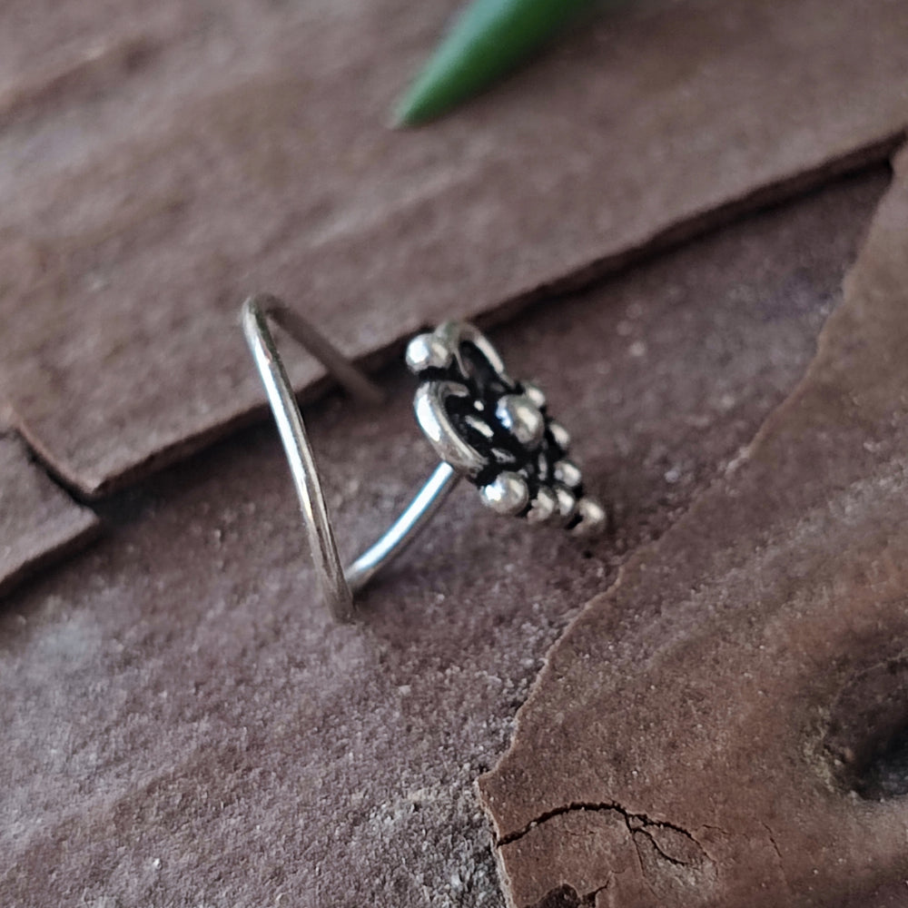 ORECCHINI da naso a spirale argento 925 - CAPRI